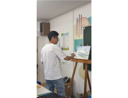 名家进校园 水彩润童心——滨河小学水彩社团特邀刘氷会长开展专题课程