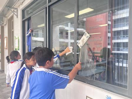 热爱劳动勤动手 守护校园讲卫生——深圳市仙桐实验小学开展全校大扫除活动