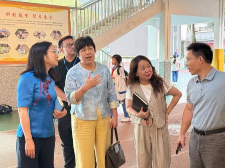 家校社协同聚合力 护航成长启新程  ——南湖街道妇联、罗湖桥社区一行到罗湖小学调研指导
