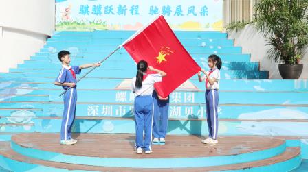高举队旗跟党走 做新时代好少年—— 湖贝小学举行一年级新队员入队仪式