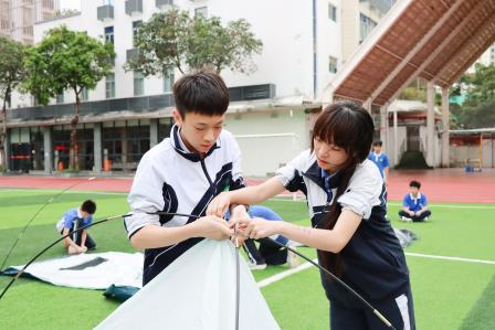 帐下巧手竞风采，以劳润心促成长——翠园文锦中学举办第三十五届校园文化艺术节之“帐筑”创艺活动