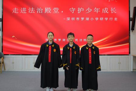  法润童心 与法同行 ——罗湖小学四年级学生走进罗湖区人民法院开展法治研学活动