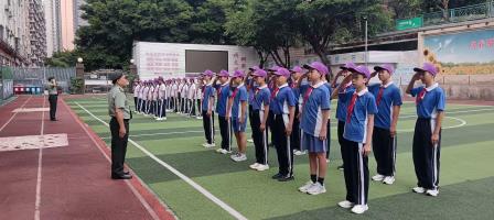 侨香实验学校开展2026年全民国防教育月 行走思政活动