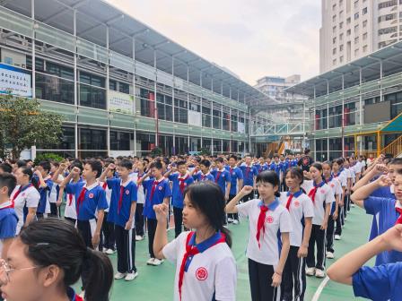队旗飘扬启新程，红领巾筑梦向未来——深圳市红桂中学举行少先队建队仪式